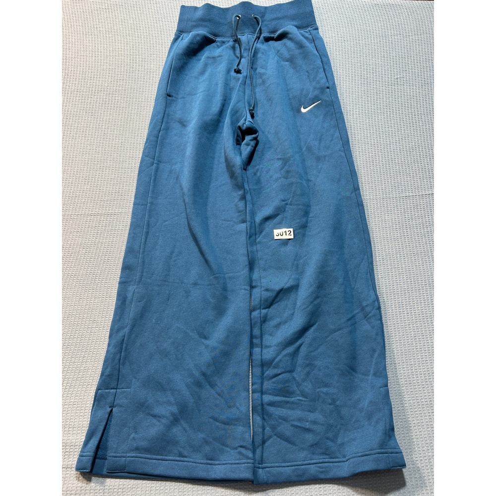 Nike Phoenix Fleece Wide Leg Sweatpants Womens Sz S Blue